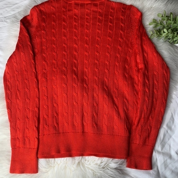 Lauren Ralph Lauren RedLs Sweater Shoulder Buttons - Picture 8 of 12
